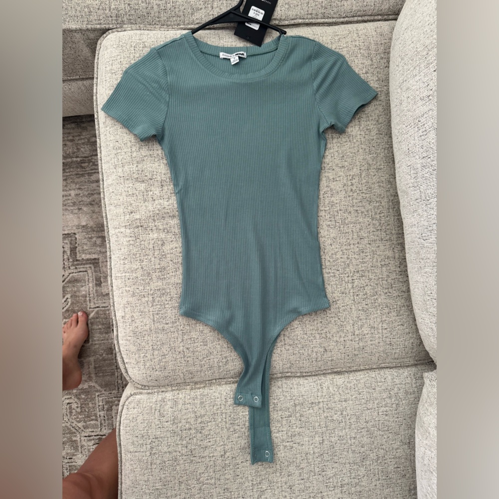 Fashion Nova Mint Ribbed Top